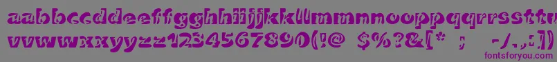 Duettoc Font – Purple Fonts on Gray Background