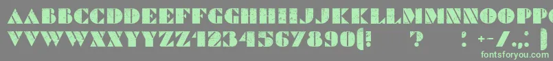 CommandersGrunged Font – Green Fonts on Gray Background