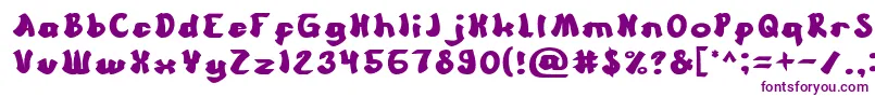 Cartoon Font – Purple Fonts