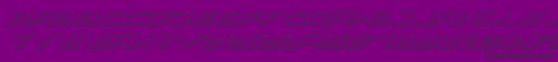 BattlefieldShadowItalic Font – Black Fonts on Purple Background