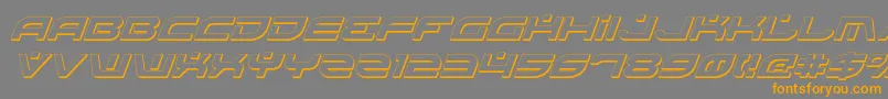BattlefieldShadowItalic Font – Orange Fonts on Gray Background