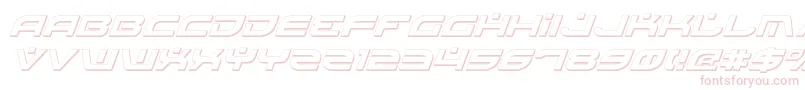 Шрифт BattlefieldShadowItalic – розовые шрифты на белом фоне