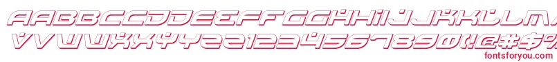 BattlefieldShadowItalic Font – Red Fonts on White Background