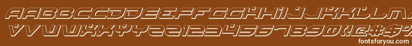 BattlefieldShadowItalic Font – White Fonts on Brown Background