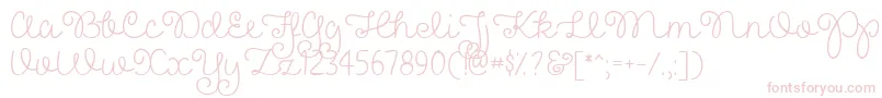 PrettyGirlsScriptDemo Font – Pink Fonts on White Background