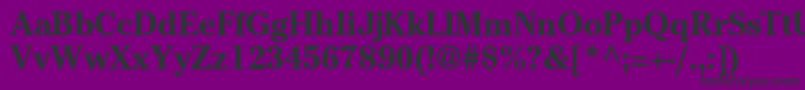 CheltenhamstdBold Font – Black Fonts on Purple Background