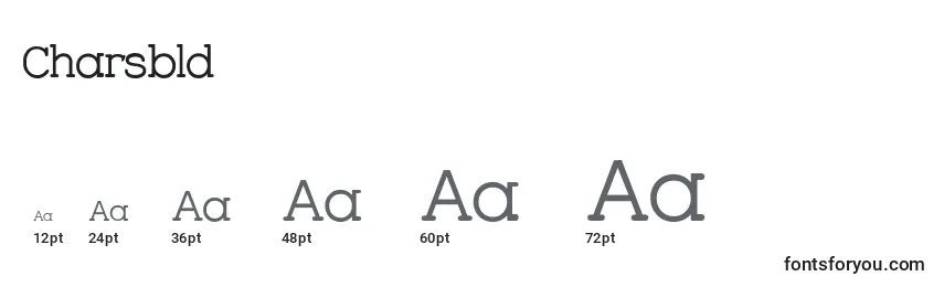 Charsbld Font Sizes