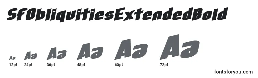 SfObliquitiesExtendedBold Font Sizes