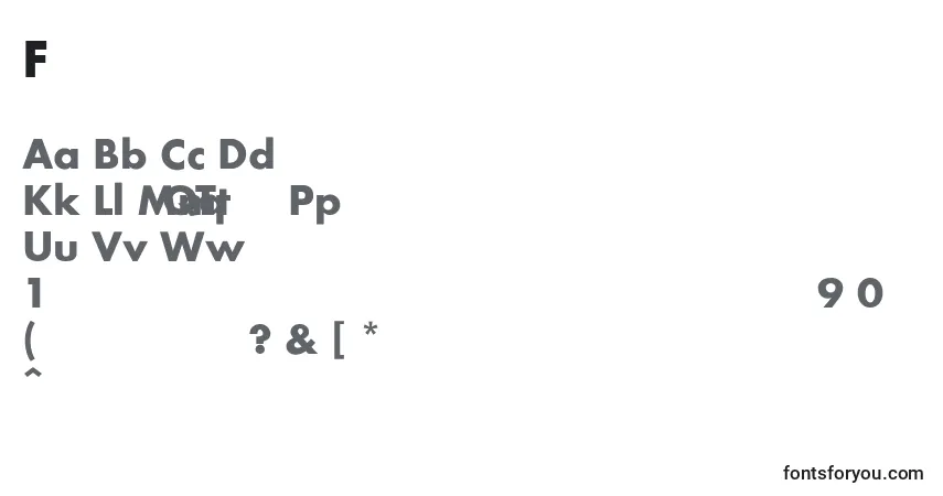 Шрифт FusionBold – алфавит, цифры, специальные символы
