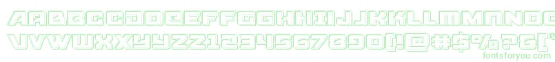Aircruiserengrave Font – Green Fonts on White Background