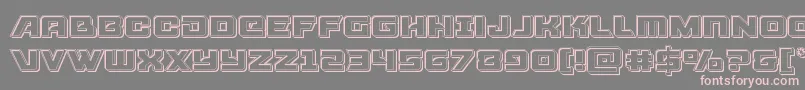 Aircruiserengrave Font – Pink Fonts on Gray Background
