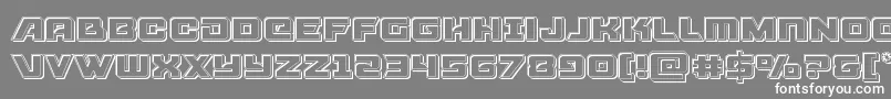 Aircruiserengrave Font – White Fonts on Gray Background