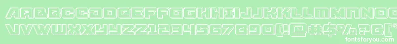 Aircruiserengrave Font – White Fonts on Green Background