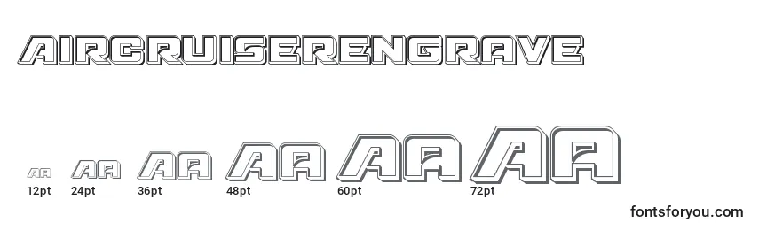 Размеры шрифта Aircruiserengrave