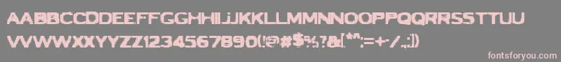 VtcbadluckRegular Font – Pink Fonts on Gray Background