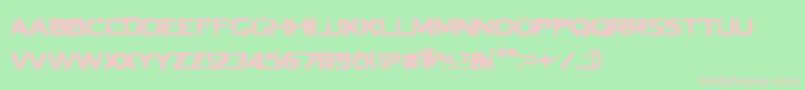 VtcbadluckRegular Font – Pink Fonts on Green Background