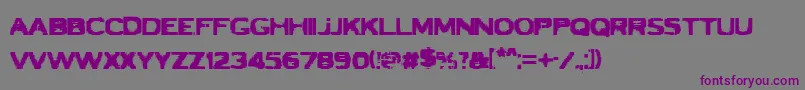 VtcbadluckRegular Font – Purple Fonts on Gray Background
