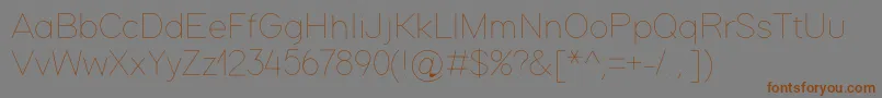Czcionka Softline – brązowe czcionki na szarym tle