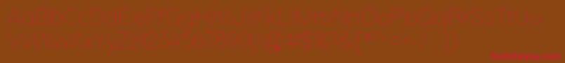 Softline Font – Red Fonts on Brown Background