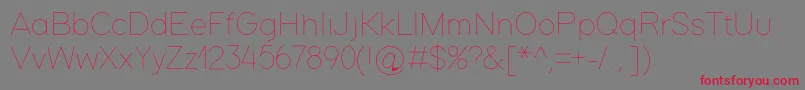 Softline Font – Red Fonts on Gray Background
