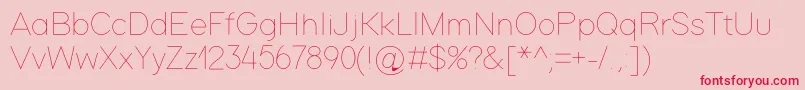 Шрифт Softline – красные шрифты на розовом фоне