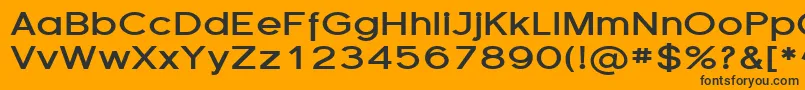 FlorencesansExpBold Font – Black Fonts on Orange Background