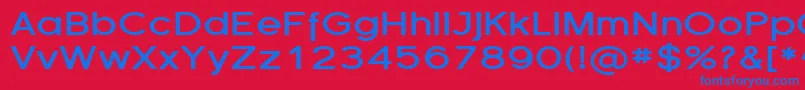 FlorencesansExpBold Font – Blue Fonts on Red Background