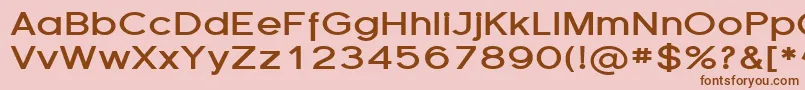 FlorencesansExpBold Font – Brown Fonts on Pink Background