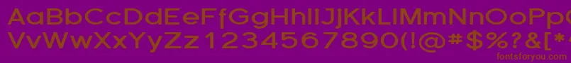 FlorencesansExpBold Font – Brown Fonts on Purple Background
