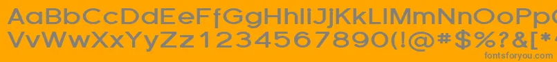 FlorencesansExpBold Font – Gray Fonts on Orange Background
