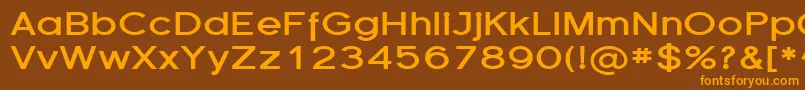FlorencesansExpBold Font – Orange Fonts on Brown Background