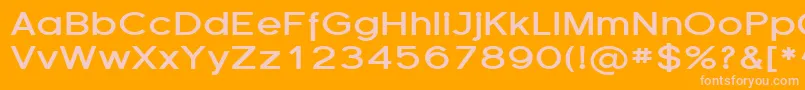 FlorencesansExpBold Font – Pink Fonts on Orange Background