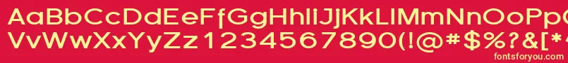 FlorencesansExpBold Font – Yellow Fonts on Red Background