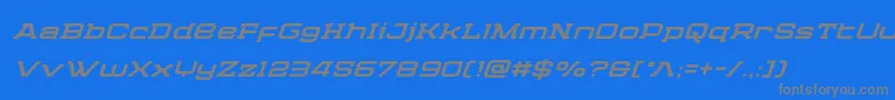 Cydoniacenturysuperital Font – Gray Fonts on Blue Background