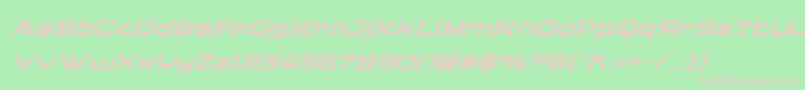 Cydoniacenturysuperital Font – Pink Fonts on Green Background