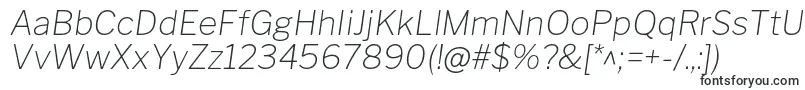 Шрифт LibrefranklinThinitalic – OTF шрифты
