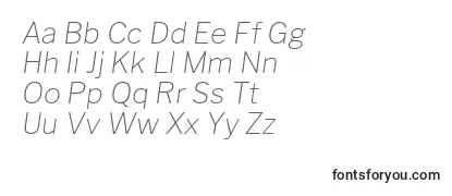 Review of the LibrefranklinThinitalic Font
