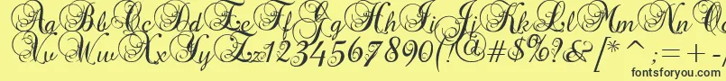 Precious Font – Black Fonts on Yellow Background