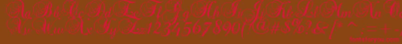 Precious Font – Red Fonts on Brown Background