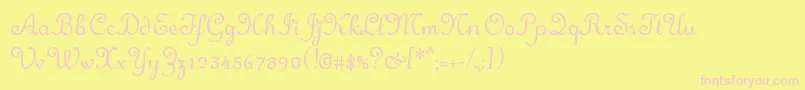 Подробнее о шрифте Merveille Шрифт Merveille – розовые шрифты на жёлтом фоне