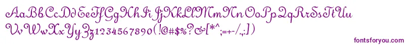 Merveille-Schriftart – Violette Schriften