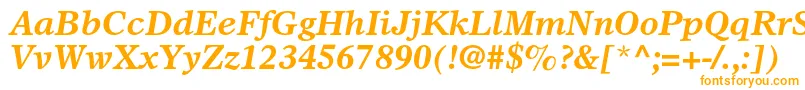 OlympianltstdBolditalic Font – Orange Fonts on White Background