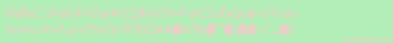 StrawberrycocktailRegular Font – Pink Fonts on Green Background