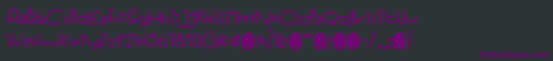 StrawberrycocktailRegular Font – Purple Fonts on Black Background