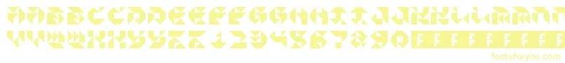 フォントParticulatorIii – 黄色のフォント