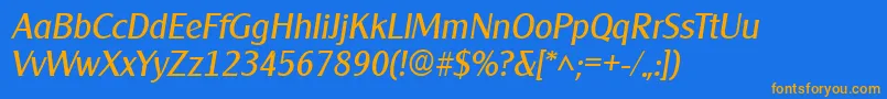 Lisätietoja Clearlygothic Italic-fontista Clearlygothic Italic-fontti – oranssit fontit sinisellä taustalla