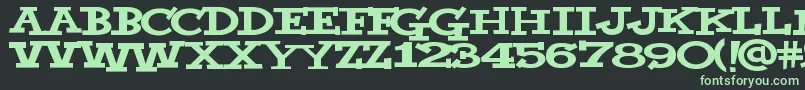 Yahoo Font – Green Fonts on Black Background