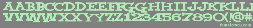 Yahoo Font – Green Fonts on Gray Background