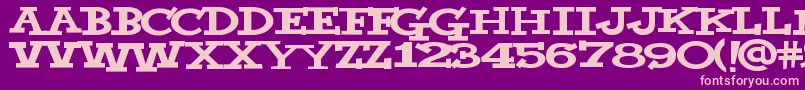 Yahoo-fontti – vaaleanpunaiset fontit violetilla taustalla