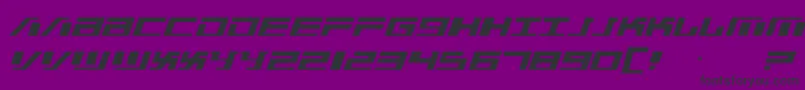 War2 Font – Black Fonts on Purple Background